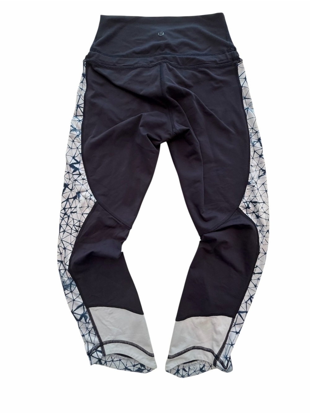 Lululemon  Cropped Leggings with Geometric Side Panels